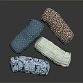 Colorful Cylindrical Pillows With Various Patterns And Soft Textures For Home Decor