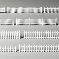White Picket Fences In Various Designs For Garden And Outdoor Decor