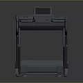 Professional Treadmill With Safety Handrails Digital Display Screen For Home Gym Use