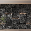 rubble background wall 3d model