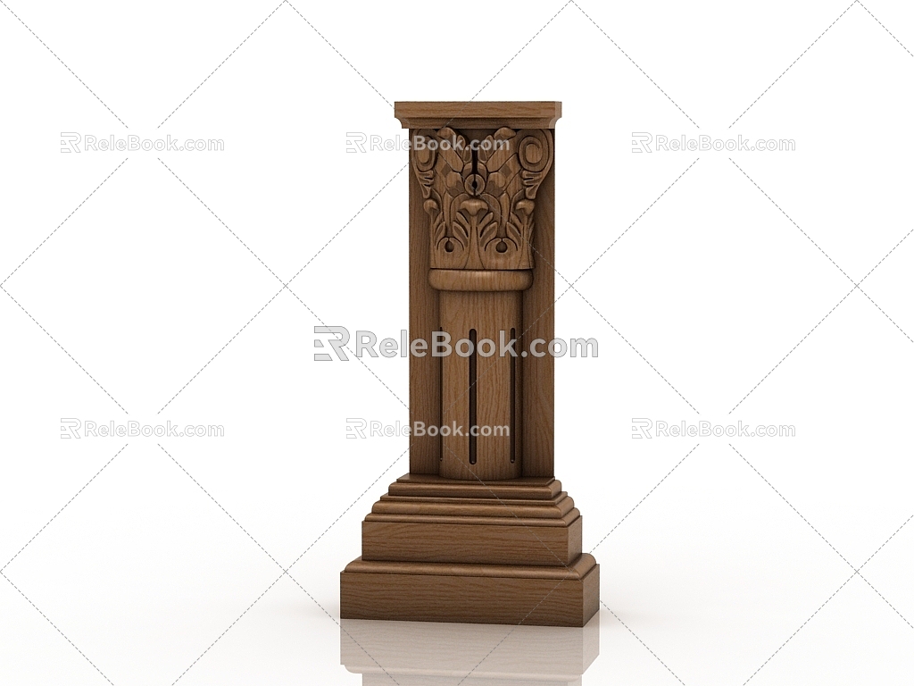 European Roman Column 3d model