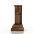 European Roman Column 3d model