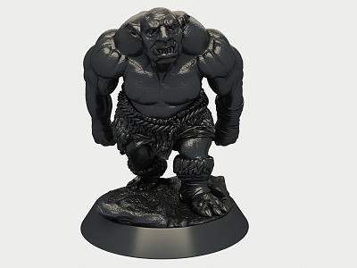 Ornament Giant Orc Mobile Phone Bracket 3d model