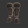 Black Protective Knee Boots With Heavy Duty Design For Work Safety