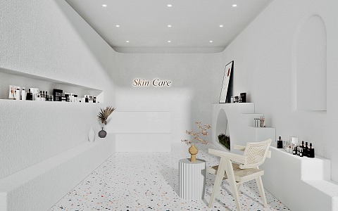 Modern Cosmetics Store Cosmetics Store Skincare Store 3d model