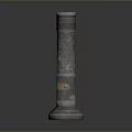 Vintage Metal Handheld Flashlight As Daily Living Essential With Classic Design And Portable Use