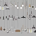 Modern chandelier decorative lamp 3d model