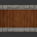 Stone Bridge with Bricked Arched Structure Wooden Deck Stone Railings and Metal Accents