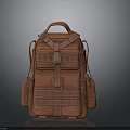 Brown Multi Pocket Functional Durable Backpack For Daily Use And Travel