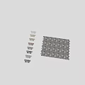 Hexagonal Tiles Design With White And Dark Color Patterns For Floor