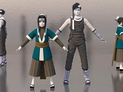 Modern Game Role Game Characters 3d model Modern Game Role Game Characters 3d model