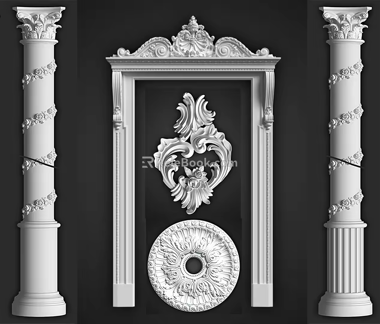 Jane's Roman Column 3d model