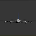 Lufthansa Commercial Passenger Airplane With White Body Blue Tail And Yellow Logo