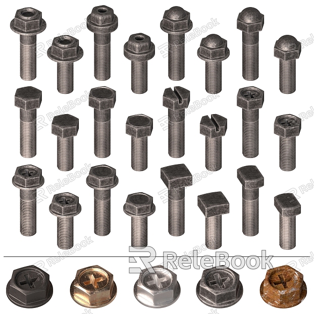 Modern Screw Hardware Screw Bolt model