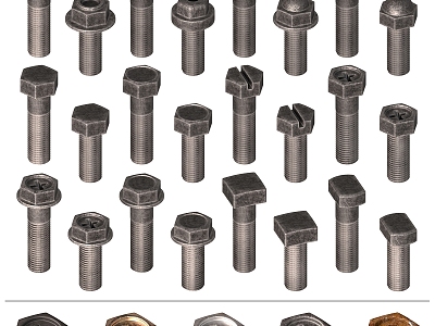 Modern Screw Hardware Screw Bolt model