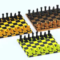 Colorful Chess Sets For Board Game Entertainment With Classic Board And Pieces
