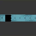 Blue Flexible Tape Measure with Clear Measurement Markings for Daily Household Use