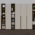Modern White Bookcase With Multiple Shelves For Storage And Decorative Items