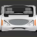 Futuristic 3D Concept Car With Transparent Roof And Silver Sleek Body Design