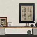 Quiet Wind Decorative Frame Decorative Painting Table Lamp 3d model