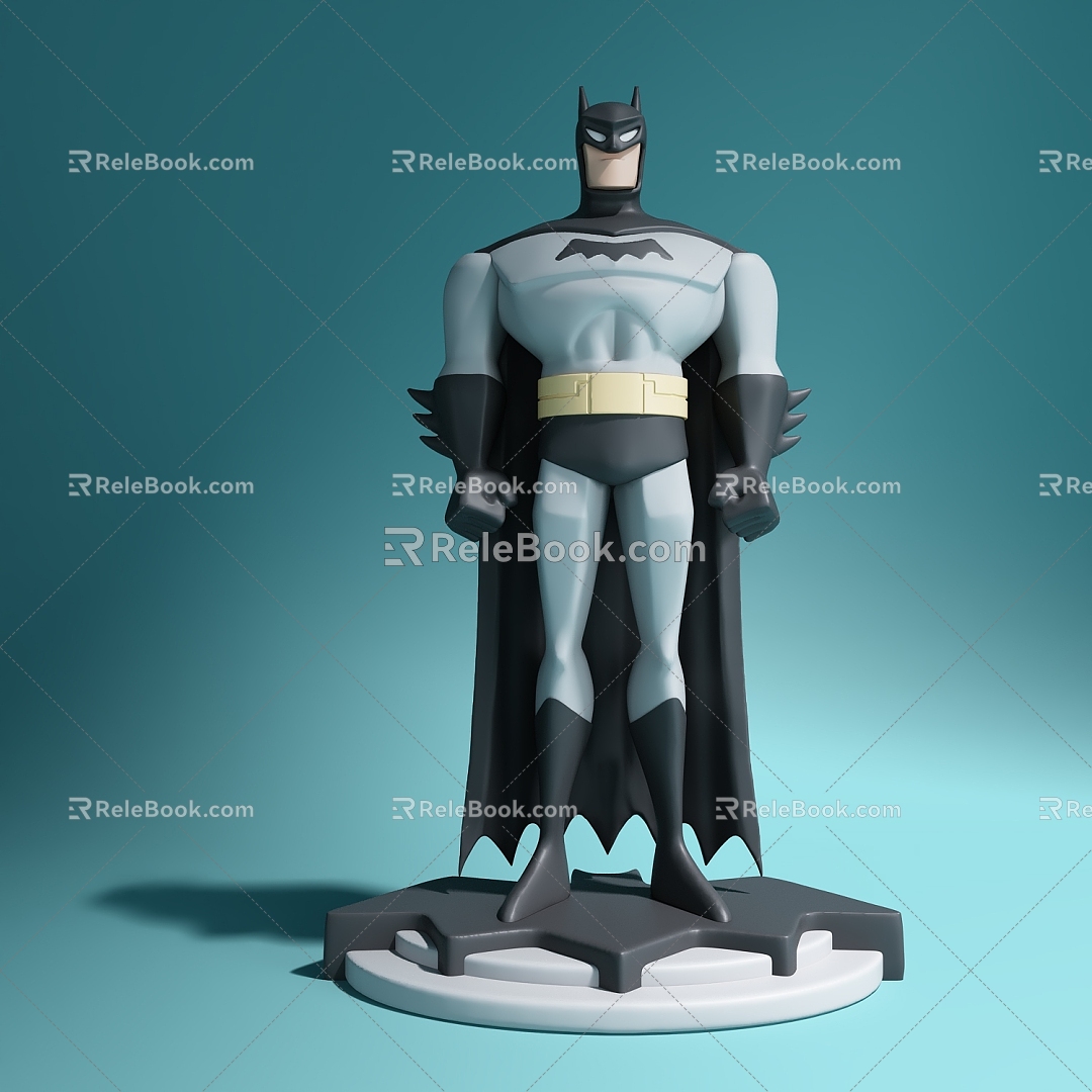 Hand-made cartoon doll Batman furnishings 3d model