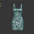 Elegant Carved Dress Sculpture With Intricate Artistic Pattern Design