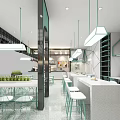 Modern YEAHTEA Bubble Tea Shop With Bright Interior And Green Plants