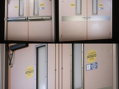 Modern double door ward fire door model