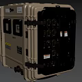 Industrial Equipment Rugged Case With Control Panel Multiple Ports Latches Handles And Waterproof Design