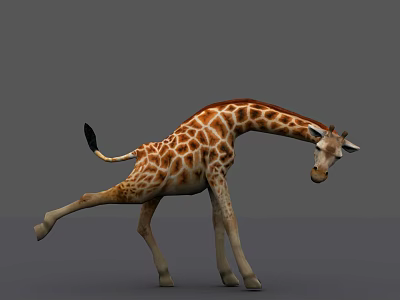 Vibrant Reptile Lizard With Spotted Skin Basking On Warm Rock Surface 3d model