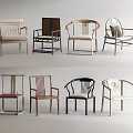 Various Design Armchairs With Wooden Frames And Different Upholstery Styles