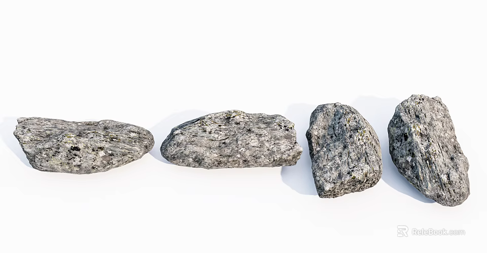 Natural Stone And Wood Materials With Natural Textures For Decor Projects 3d model