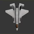 Silver Fighter Jet Model With Sleek Design And Transparent Cockpit Displayed On Gray Background