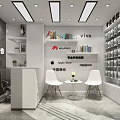 Modern Digital Store With Top Brand Displays And Phone Accessories Interior