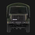 Renault Military Utility Truck With Camouflage Canvas Cover And Six Wheel Design