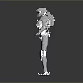 Robot Assistant Small Robot Butler Robot Butler Figure Game Figure 3d model