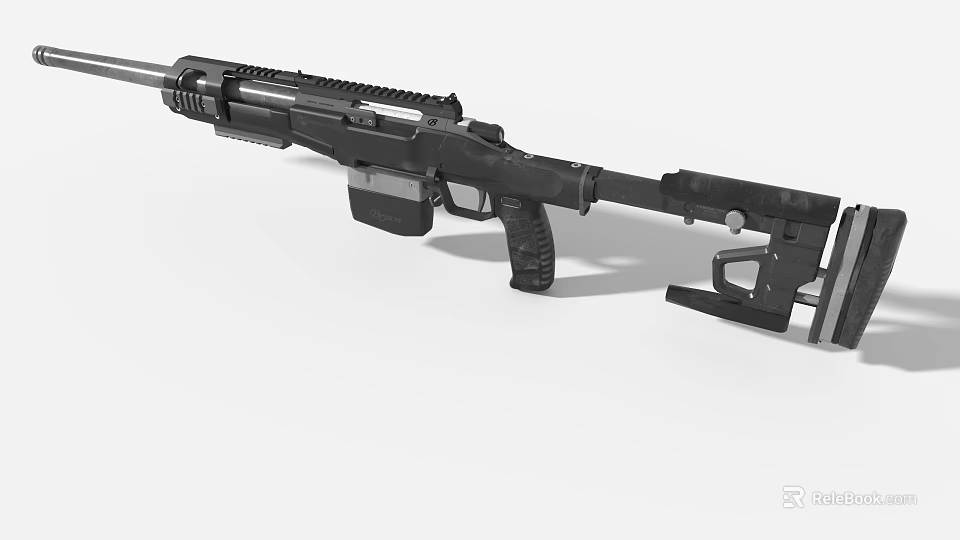 Action Game Character Using Tactical Assault Rifle In Combat Scenes 3d model 