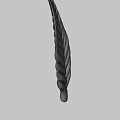 Game Movie Mythical Character With Blue Spiral Coiled Tentacle Design