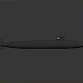 Modern Dark Colored Submarine Watercraft With Streamlined Design And Conning Tower