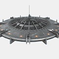 UFO flying saucer spaceship alien spaceship spaceship 3d model