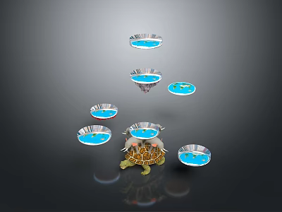 Turtle Cartoon Turtle Snapping Turtle Chickbill Turtle Reptile Cold Blooded Animal Reptile Class 3d model