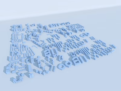 Birds Eye View Planning With Urban Layout And Residential Zone Design 3d model