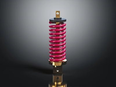 Modern shock absorber spring shock absorber spring hardware tools 3d model