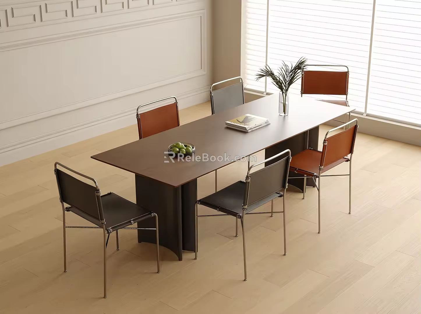 Modern Dining Table and Chair Combination Dining Chair Single Chair Island Table Dining Table 3d model