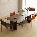 Modern Dining Table and Chair Combination Dining Chair Single Chair Island Table Dining Table 3d model