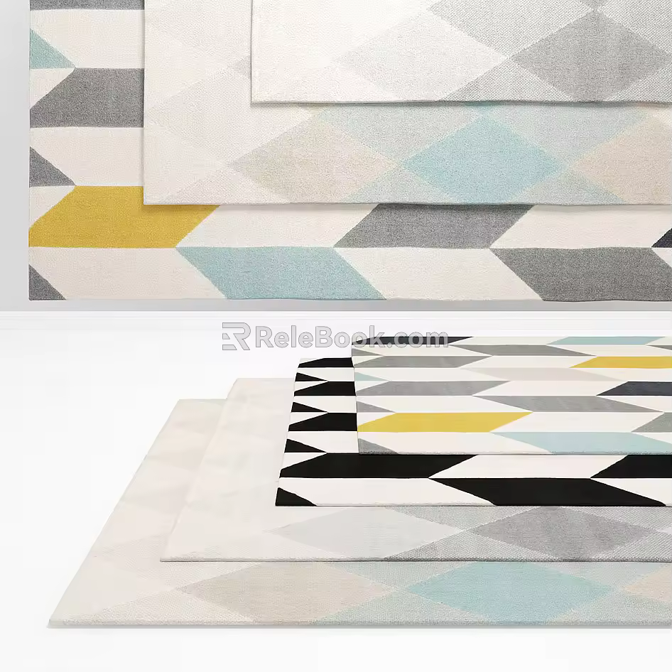 Square carpet 3d model