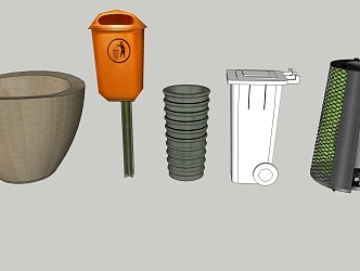 Modern trash can dustbin trash can lighter household items cup 3d model