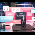 Douyin E-commerce Data Presentation With Person On Stage And 8K 3d model
