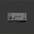 Car Battery With Metal Case And Long Antenna Like Terminal