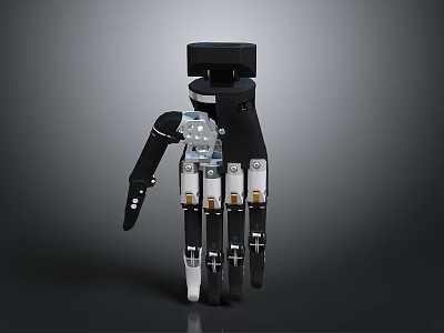 Robotic Hand Mechanical Structure Featuring Biomechanical Joints And Precision Fingers 3d model